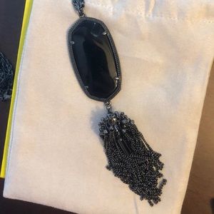 Kendra Scott Rayne necklace black/gunmetal
